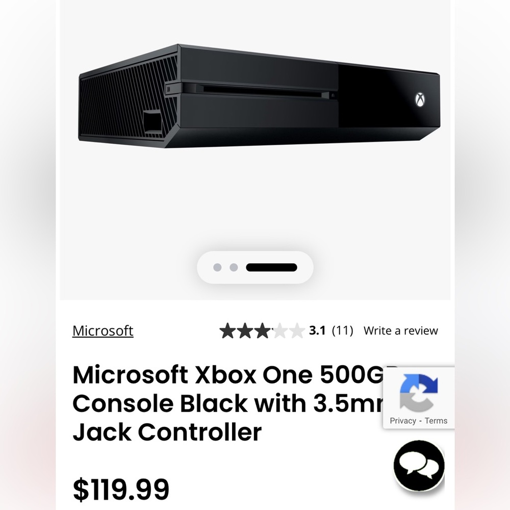 Microsoft Xbox One Console in Black